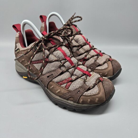 Merrell Womens Size 8 Siren Sport Gore-Tex Hiking Shoes Brown J16342 Low Top - Picture 4 of 11